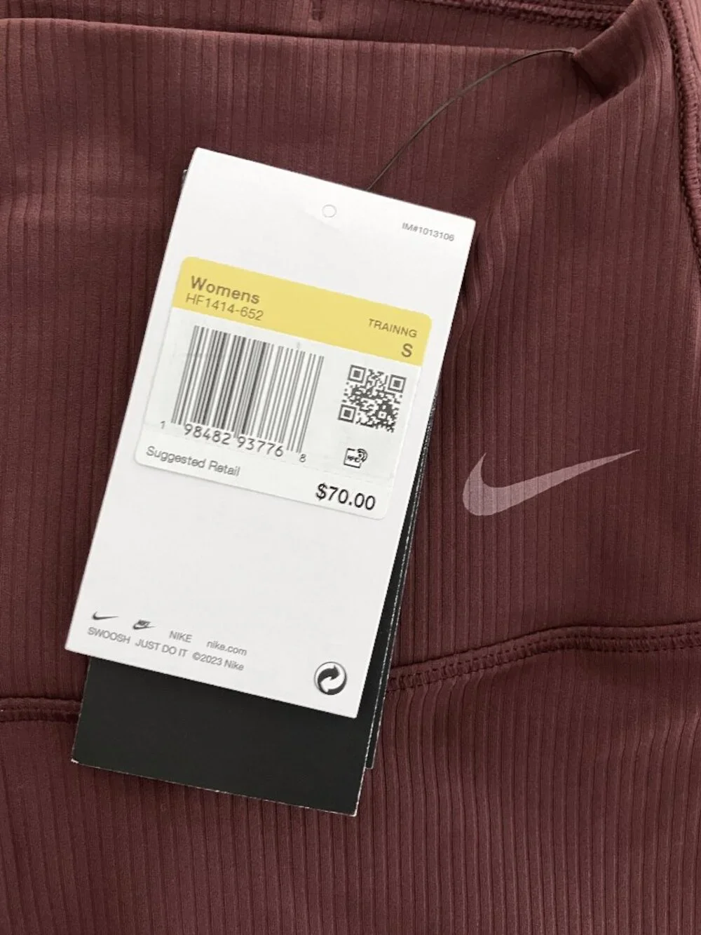 NWT Nike Zenvy Rib Gentle-Support High Waisted Women's S 8
